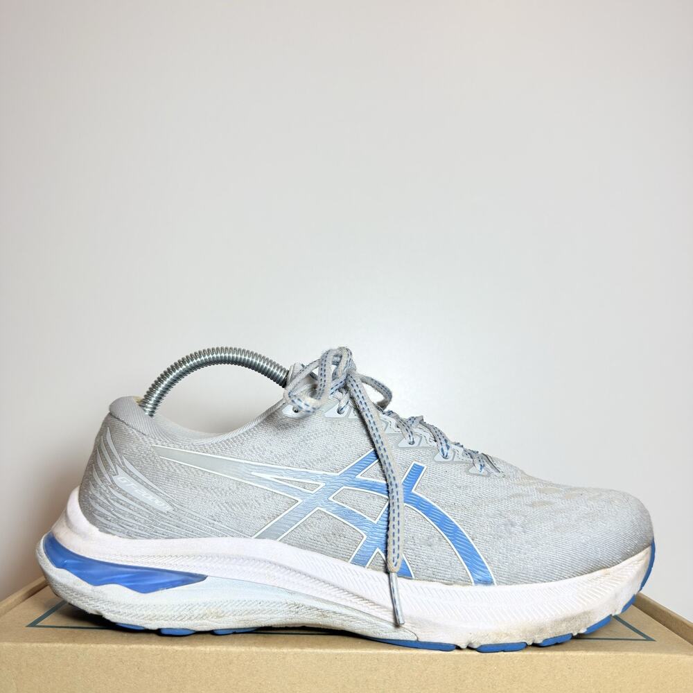 ASICS GT-2000 8 Women's Size 9.5 Wide Grey Blue Stability Running Shoes Sneakers